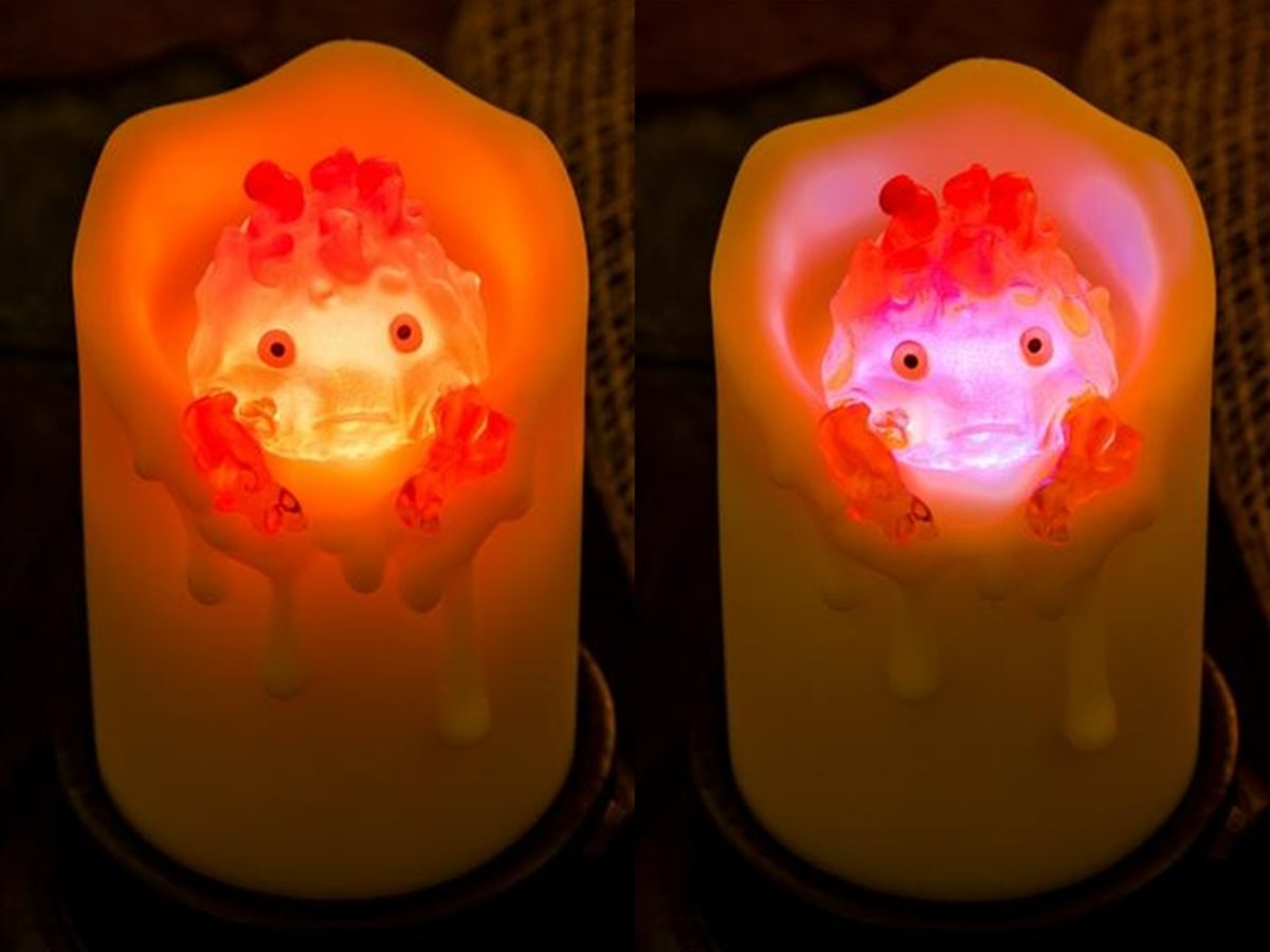 宮崎駿粉絲瘋搶！Q萌「卡西法燭台夜燈」完美還原，雙色變換燭火特效超逼真