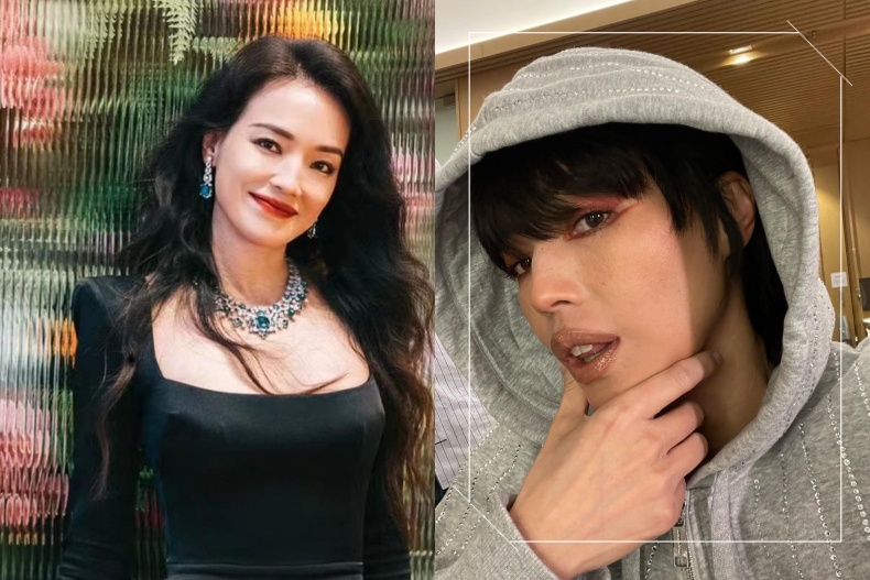不是馮德倫！舒淇婚內高調示愛：愛上這個人！酷颯「幾何紅眼線男孩妝」讓她又戀愛了