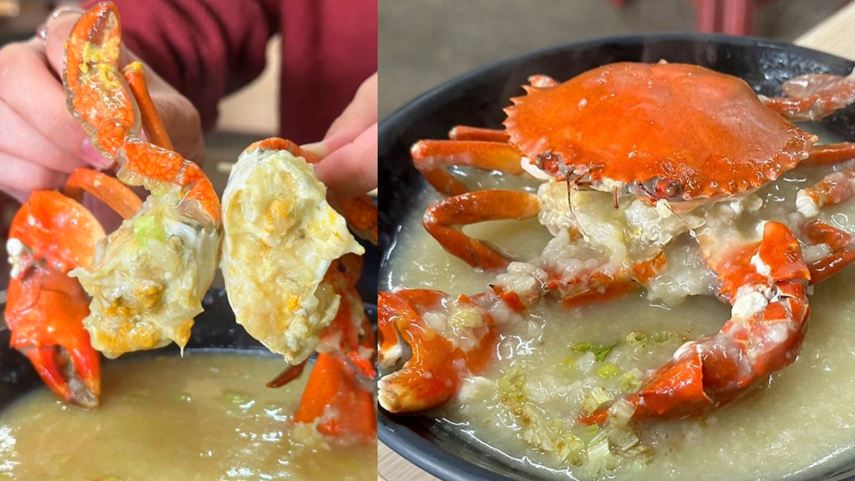 「整隻螃蟹粥」百元有找！限量秒殺想吃天亮就要來，爆膏蟹黃入粥一吃上癮