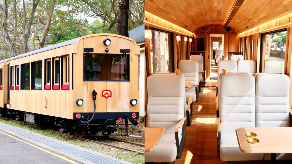 鐵道迷必追！阿里山最美車廂「福森號」新亮相，溫潤檜木＋柔和燈光質感爆棚