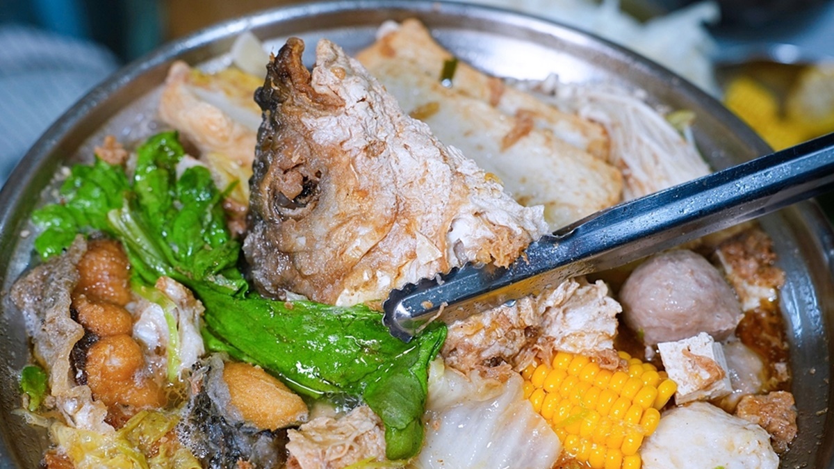 砂鍋魚頭的湯頭還不錯，喝起來沒有南部口味那麼甜，比較適合北部人的口味。（圖片來源：瑋瑋＊美食萬歲）
