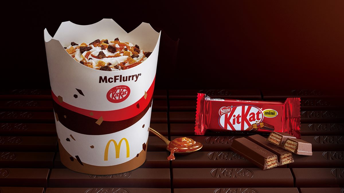 麥當勞KitKat巧克力焦糖冰炫風5/17開賣！加碼起司排回歸、歡樂送買一送一