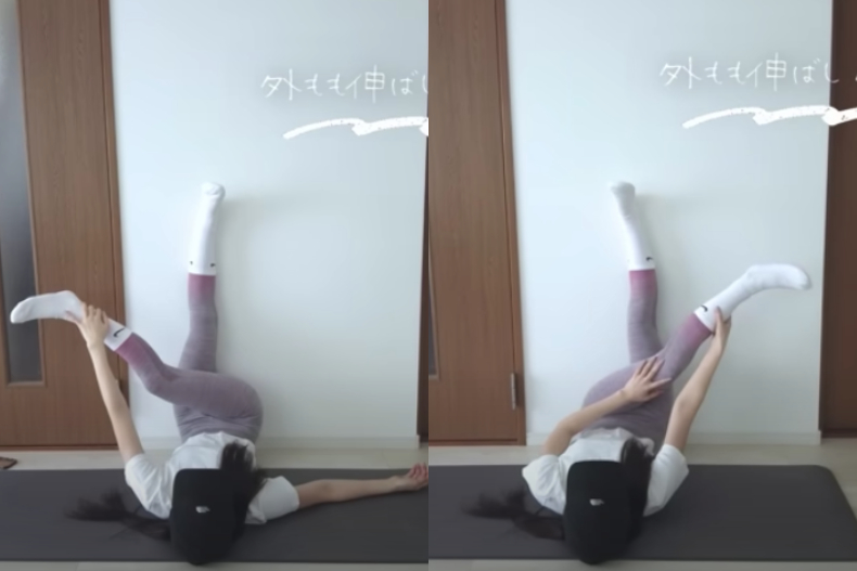網驚：拉筋也能瘦？日本Youtuber示範超簡單6動作，大腿兩週－5CM