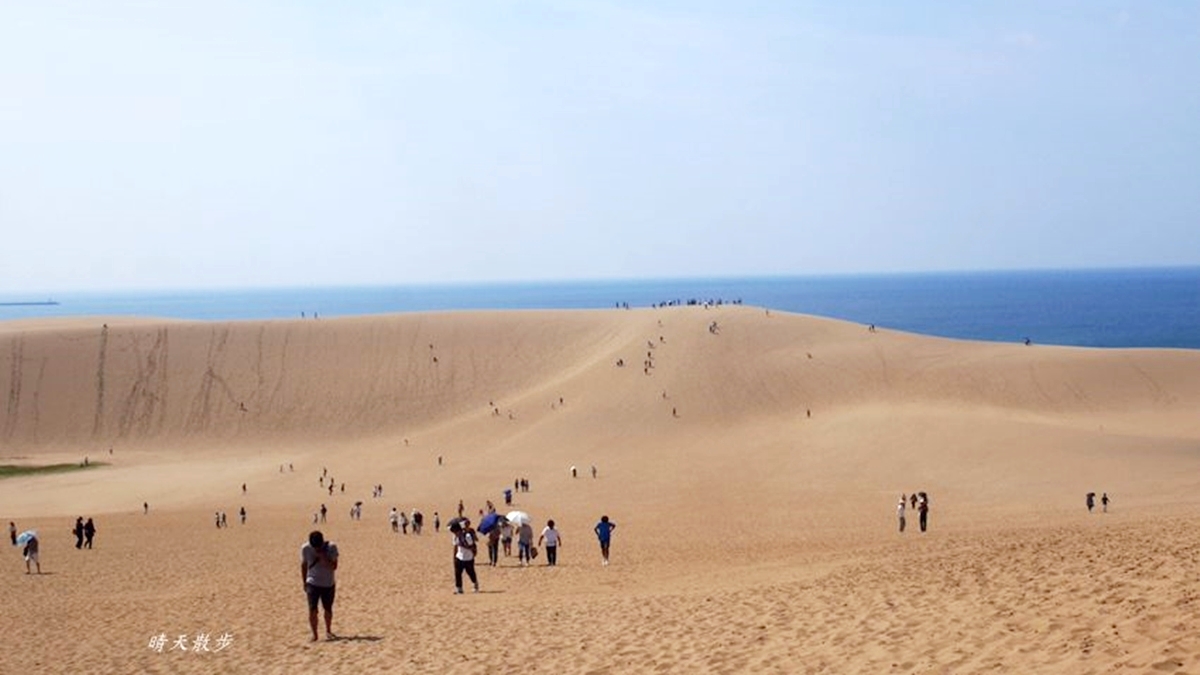 「鳥取砂丘」是日本最大，也是最知名的的觀光砂丘。（圖片來源：晴天散步）