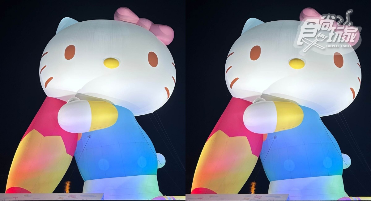 13米高Hello Kitty在碧潭！最萌「三麗鷗家族」點燈照曝光，連續90天免費拍爆