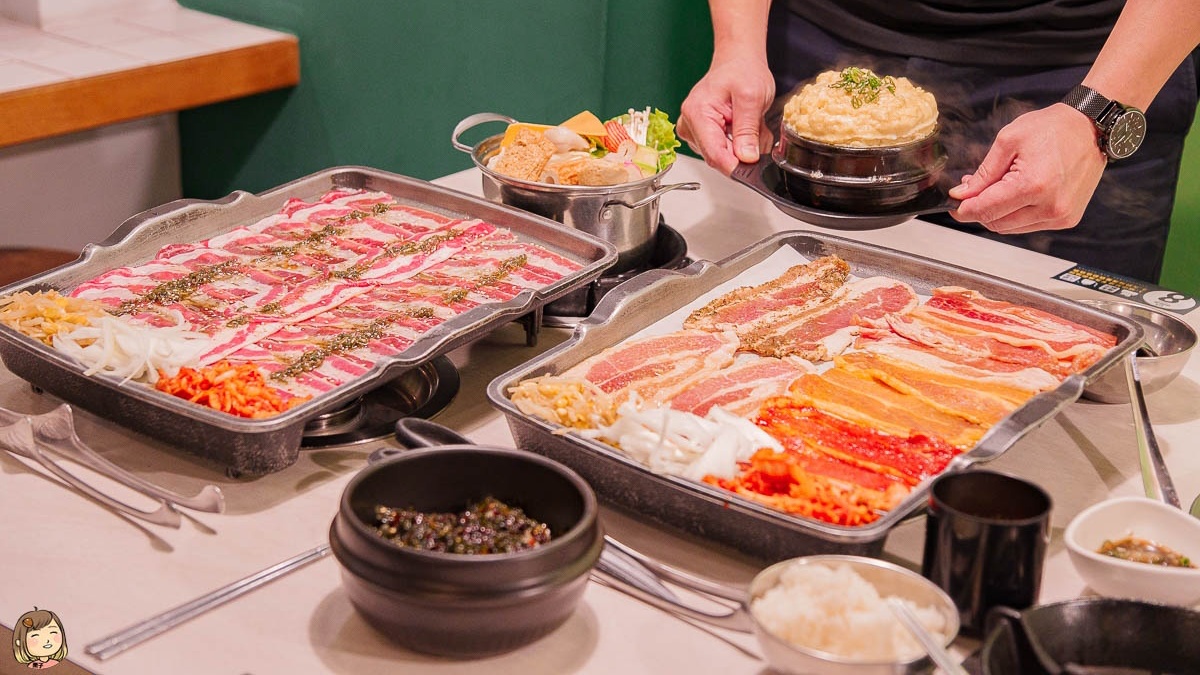 「肉部長」主打平價的韓式烤肉鍋物等料理。（圖片來源：Liz chiang 栗子醬）