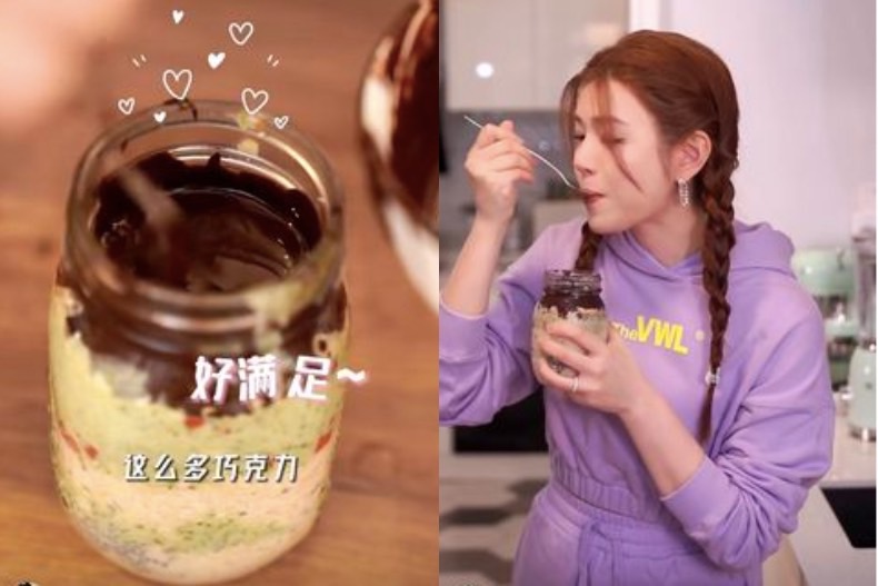 減脂也能吃巧克力！陳妍希自製「黑巧克力燕麥杯」，熱量低不怕胖