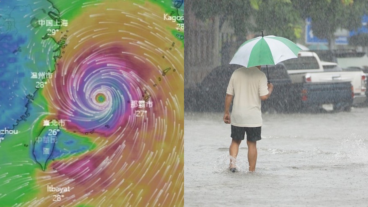 卡努暴風圈下午觸陸風雨恐增強！４縣市有望連放２天颱風假？氣象局解答了