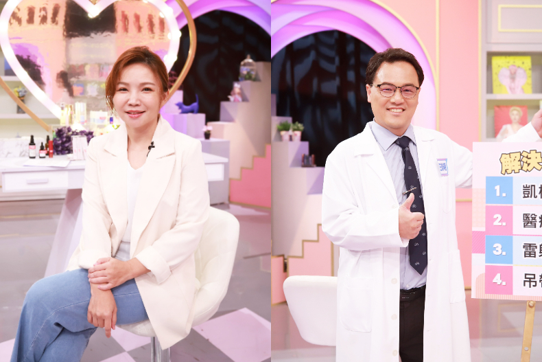 ▲女大達人老師（由左至右）：柳燕、王樂明醫師