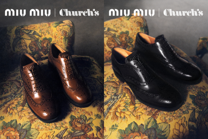 CHURCH’S X MIU MIU 聯名系列鞋款