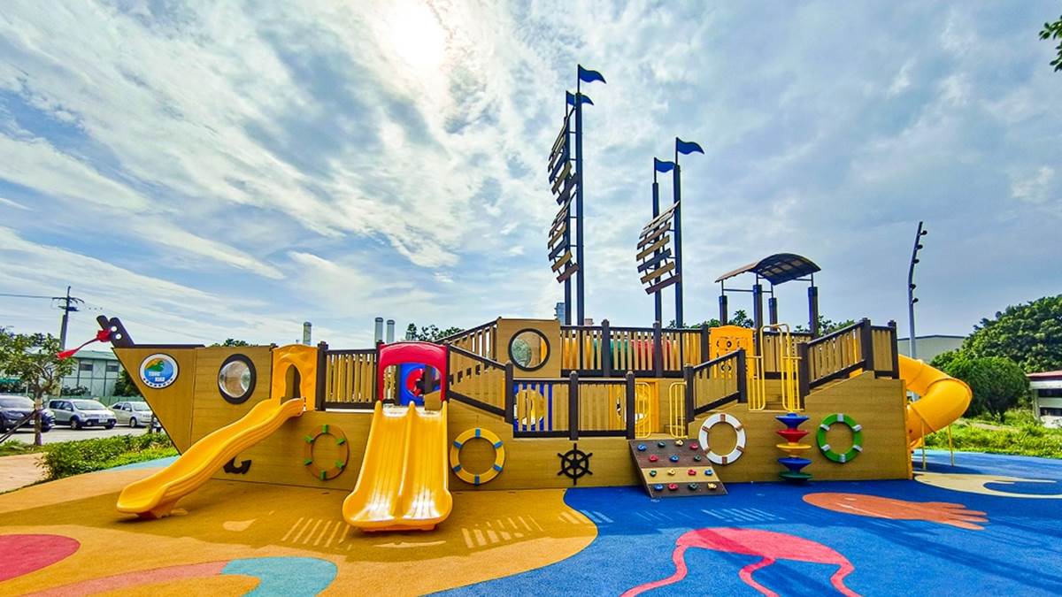 「通霄海盜船公園」是以海盜船為主題，打造的親子遊戲場。（圖片來源：史努比遊樂園）