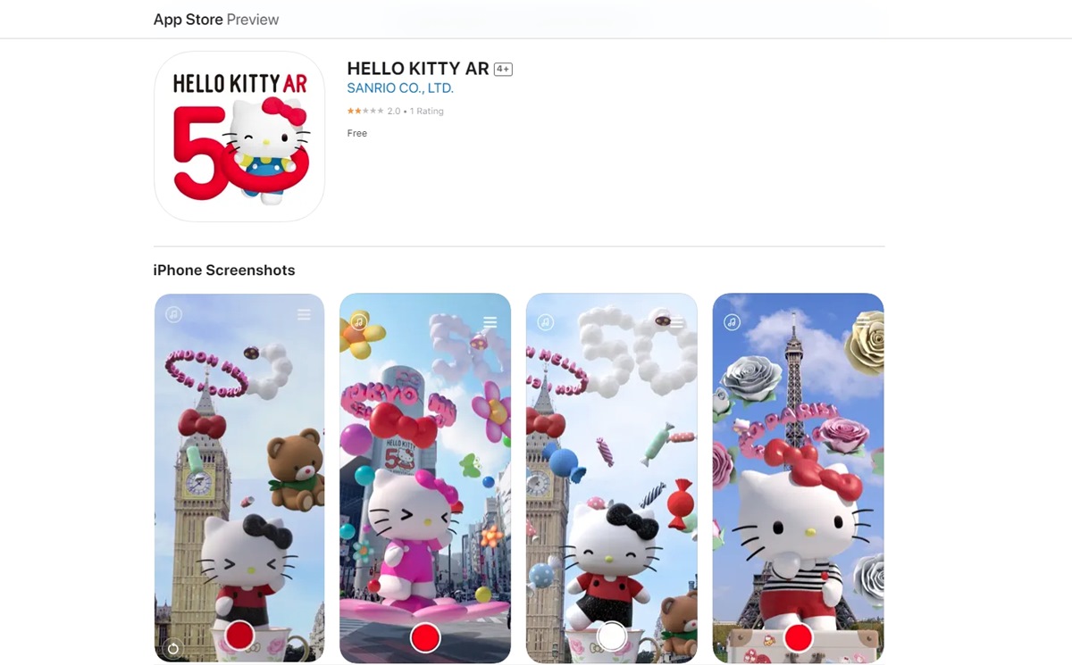 Hello Kitty現身101！全新50週年「AR濾鏡」免費下載，５大城市看Kitty跳舞