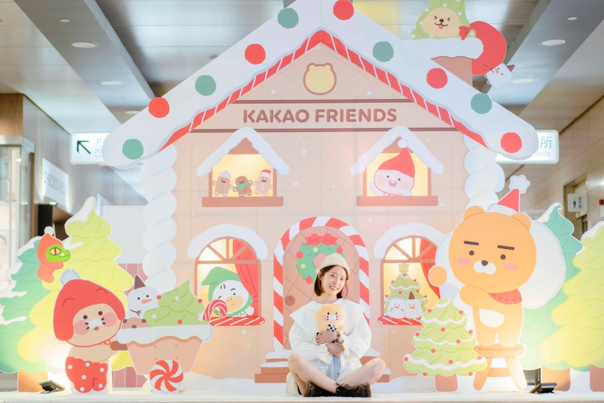 萊恩、春植占領台中車站！「KAKAO聖誕快閃展」打卡點萌翻，滿額送限定周邊