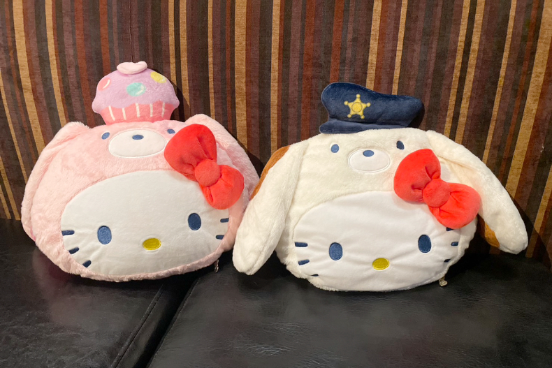 Hello Kitty變身超萌狗狗警長、小豬廚師！家樂福限定「三麗鷗大頭抱枕毯」4種可愛都要收