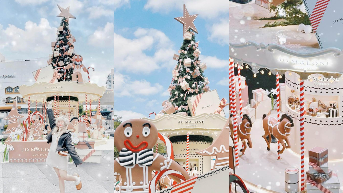 全台唯一「薑餅人遊樂園」登陸中山站！免費搶拍９米高聖誕樹、夢幻旋轉木馬