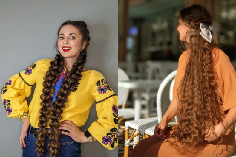 真人版長髮公主！烏克蘭女擁有121cm超長髮，曝護髮秘訣：每3至4天才洗一次頭