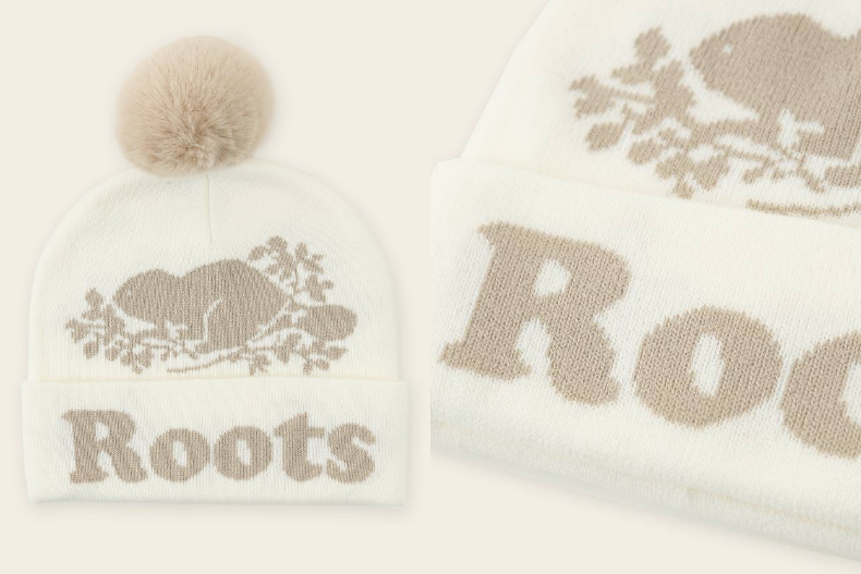 Roots特價商品推薦2.城市旅者系列海狸LOGO雙面布修身棉褲