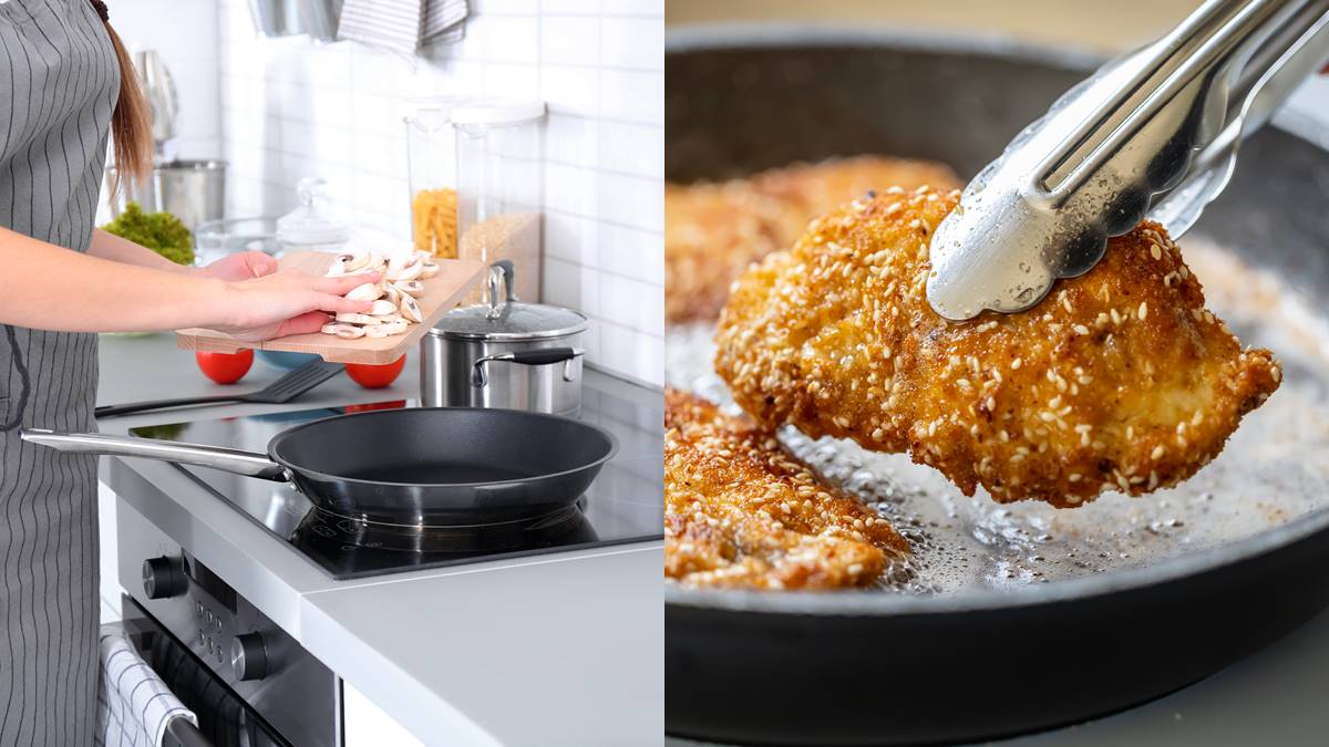 最好上手的料理器具！NHK人氣廚師傳授「平底鍋４招」，少油也能做酥脆炸雞