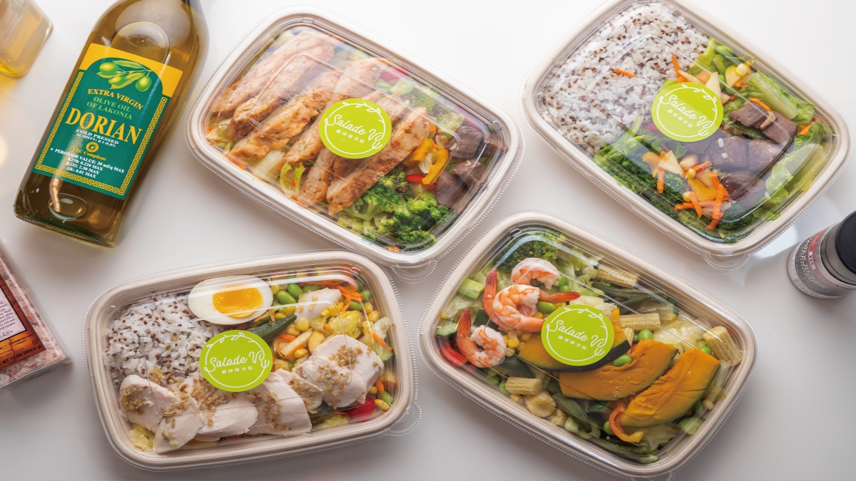 店家有販賣許多種類的健康餐盒。（圖片來源：Salade Vi鮮扮碎沙拉)