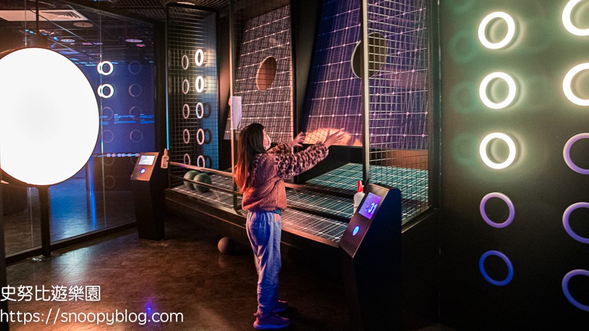 「電幻1號所」以能源健身房概念，打造５大綠能互動體驗。（圖片來源：史努比遊樂園）