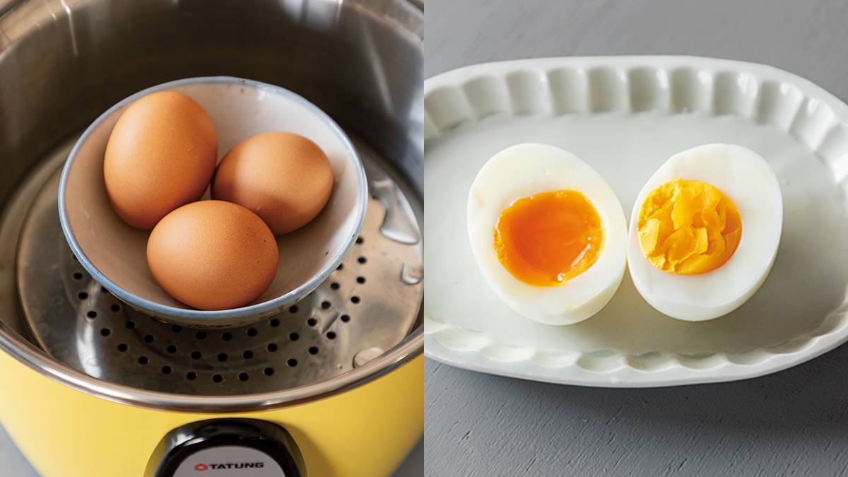 新手必學「電鍋水煮蛋」！只要３步驟，全熟、半熟蛋通通１鍵搞定