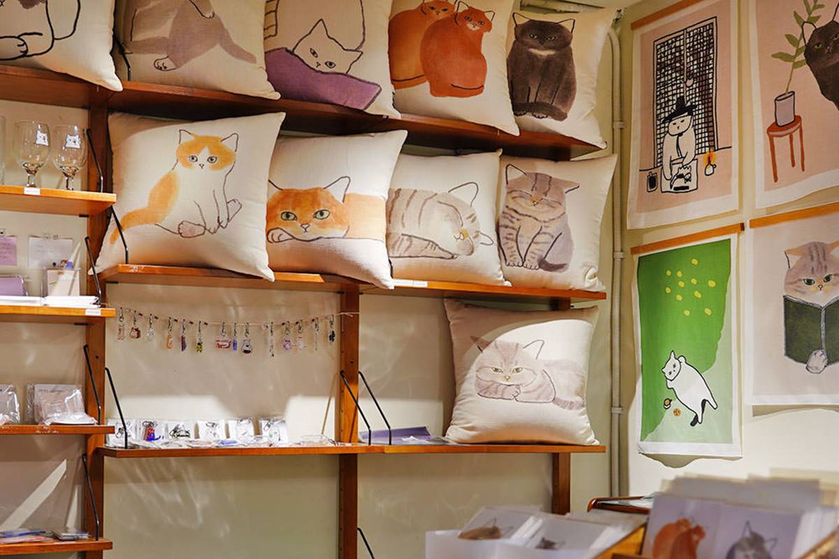 貓奴快衝！手繪感超Ｑ「貓咪文創工廠」開逛，紙膠帶、療癒抱枕掃貨必買