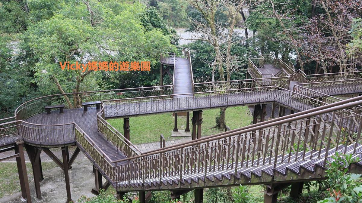 知本國家森林遊樂區的空中木棧道設計，讓民眾能和樹木更接近。（圖片來源：Vicky媽媽的遊樂園）