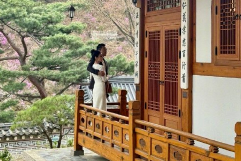 汪小菲和未婚妻Mandy赴韓旅遊