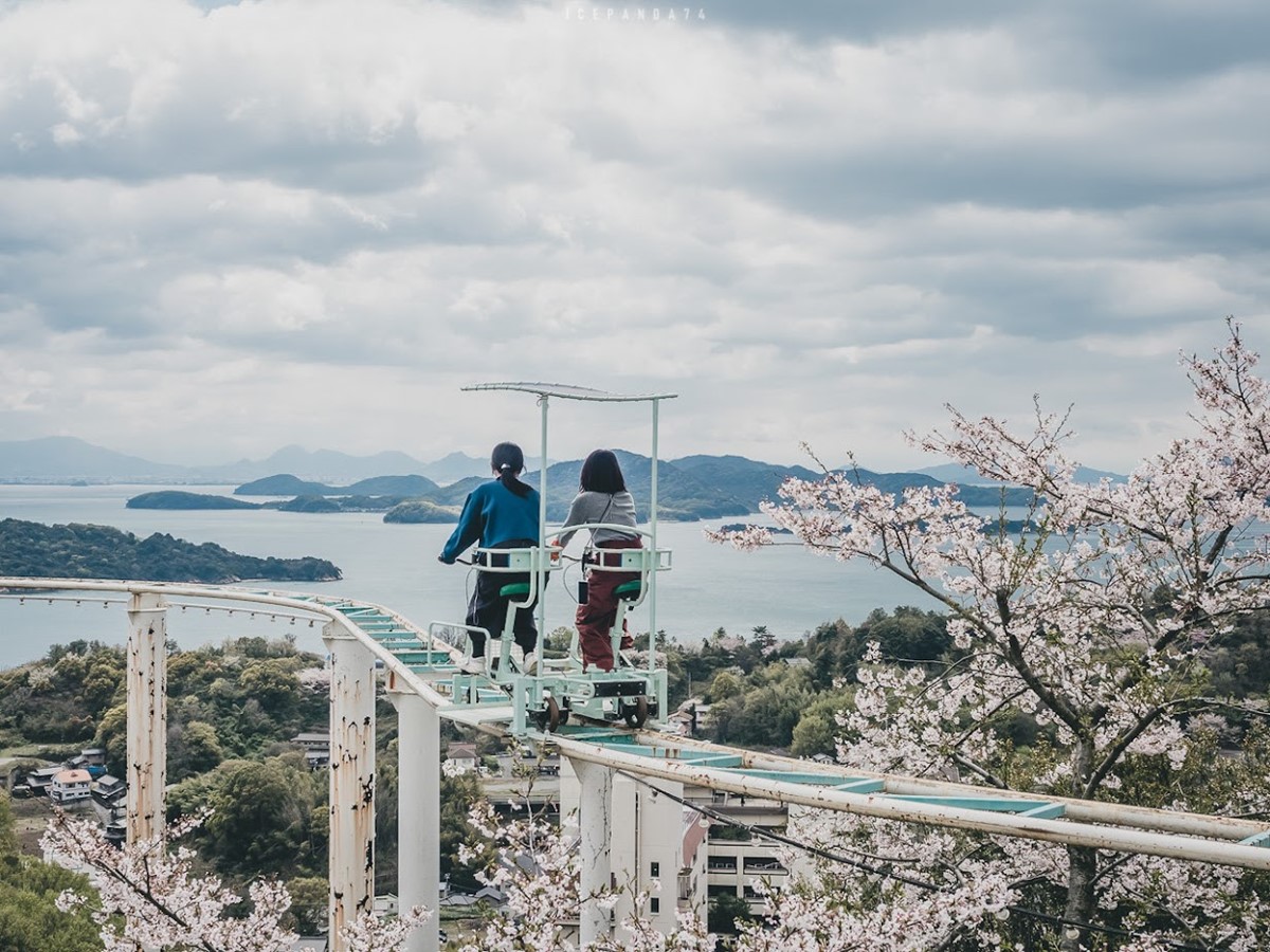 岡山「隱藏版遊樂園」！４樓高踩腳踏車賞海景、還有站著玩的雲霄飛車