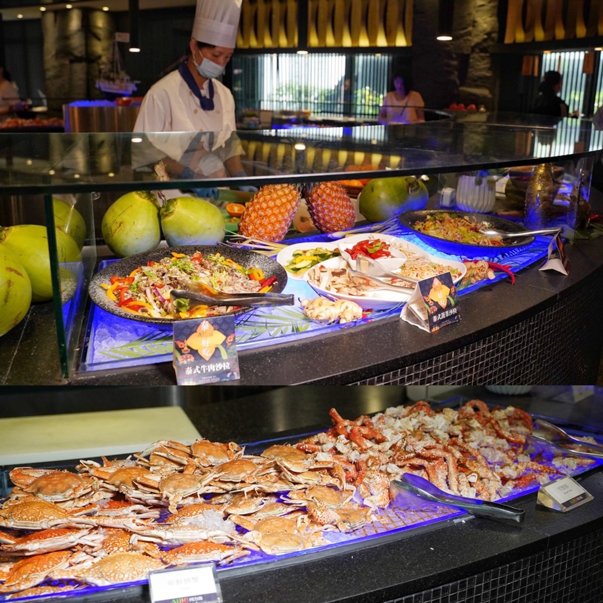 龍蝦粥一次給半隻！台南「吃到飽天花板」，大干貝、松葉蟹、肥嫩生魚片隨你嗑