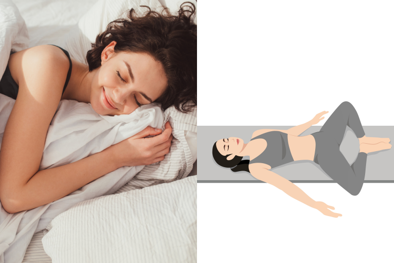 睡前多做「這動作」等於多睡兩小時！不用瑜珈墊、懶���睡前瑜伽床上改善腰痠、髖關節緊繃