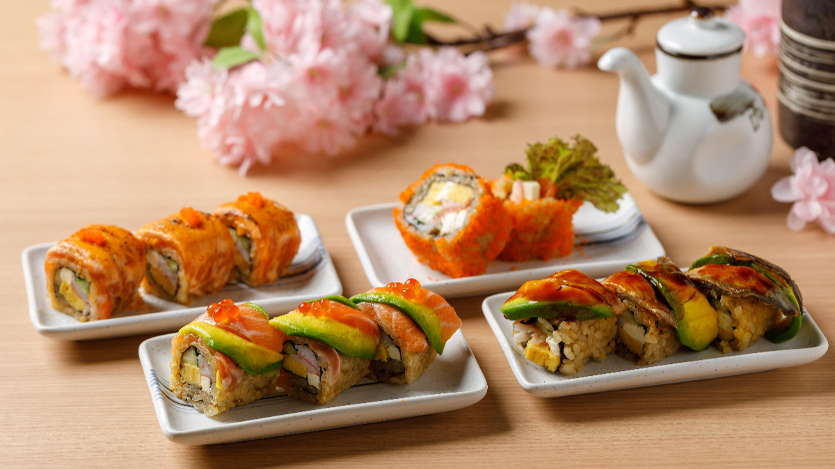 「若櫻壽司」西門店也搶先公開關西地區盛產流行的「壽司卷」。（圖片來源：若櫻壽司）