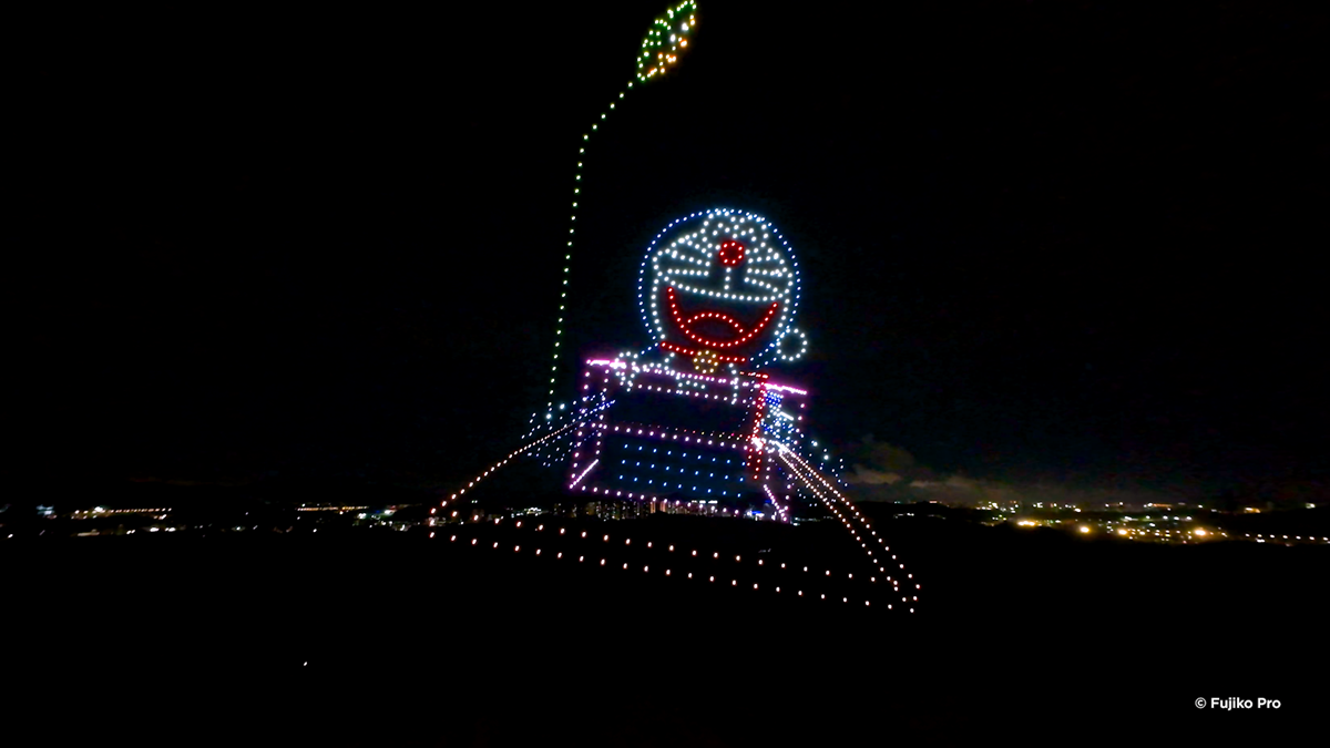 哆啦A夢無人機表演來了！免費拍全球最高「12公尺哆啦A夢」，再送限量紀念品
