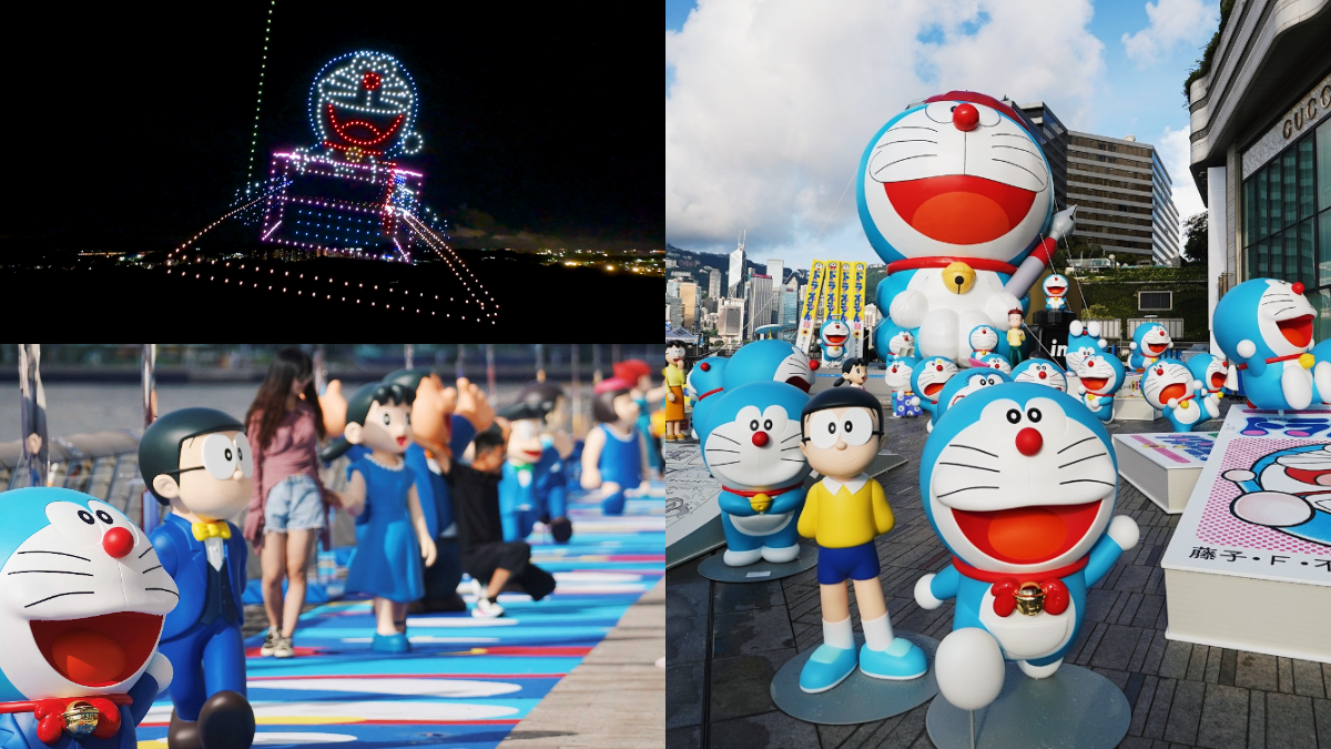 哆啦A夢無人機表演來了！免費拍全球最高「12公尺哆啦A夢」，再送限量紀念品