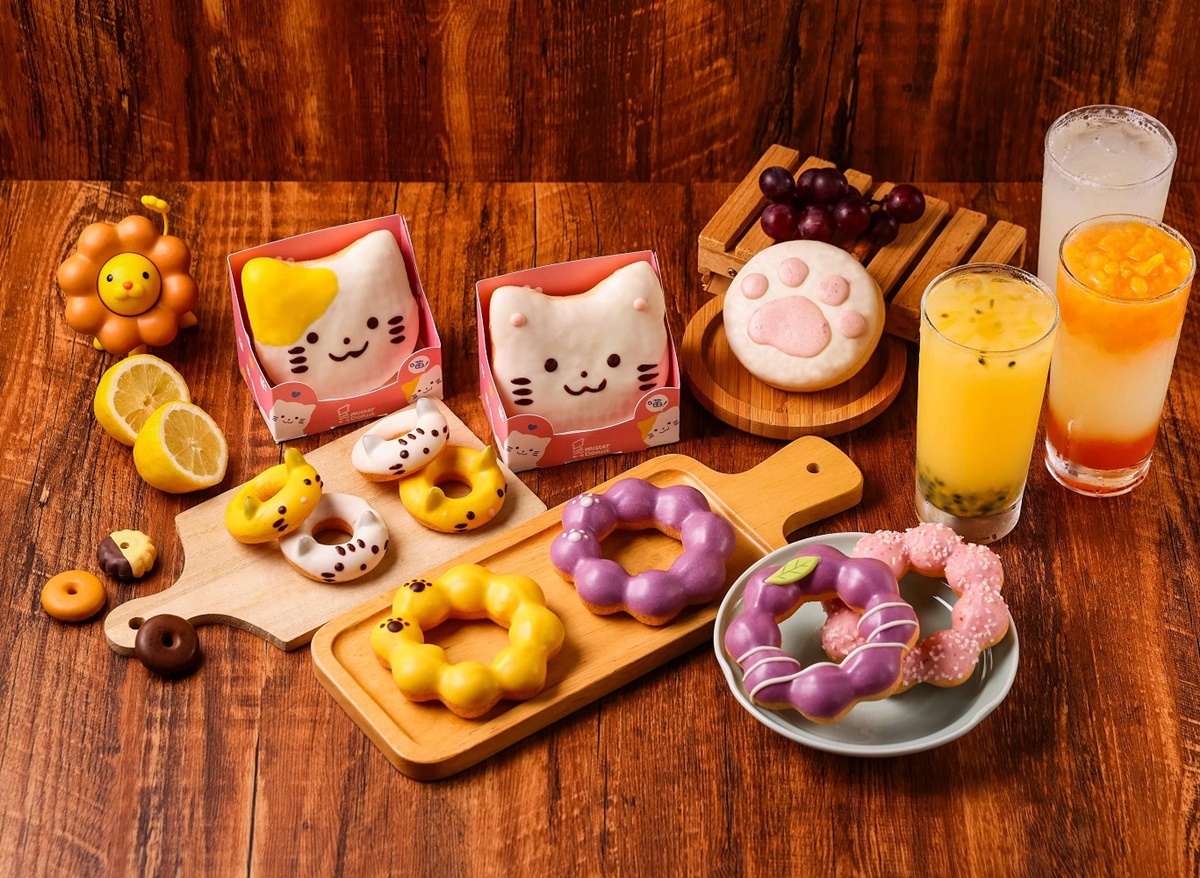 Mister Donut「貓咪甜甜圈」進攻貓奴！最狂買１送２優惠，肉球、小貓款太療癒