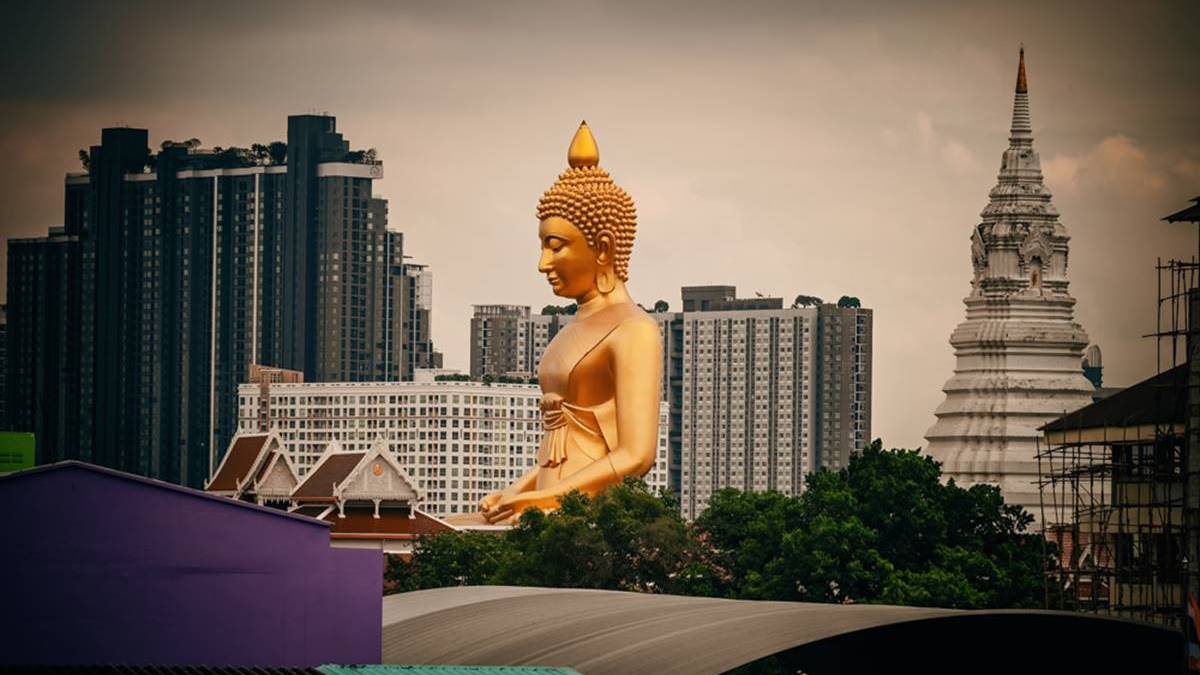 曼谷「水門寺」是人氣新景點。（圖片來源：莓姬貝利 食事旅行）
