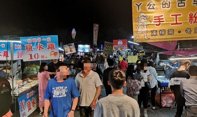 ▲田尾公路花園夜市位於台一線跟田尾公園路交叉路口。（圖片來源：愛伊特）