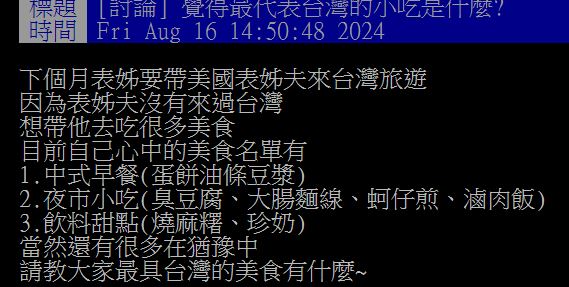 哪道小吃最能代表台灣？一票網友激推「１美食」：外國人接受度最高
