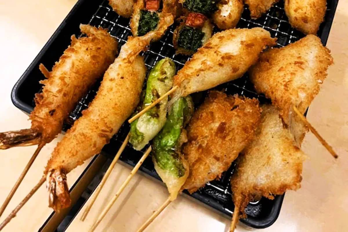 庶民美食吃到飽！大阪車站周邊「串炸好店」５選：30種自選DIY、親子最愛