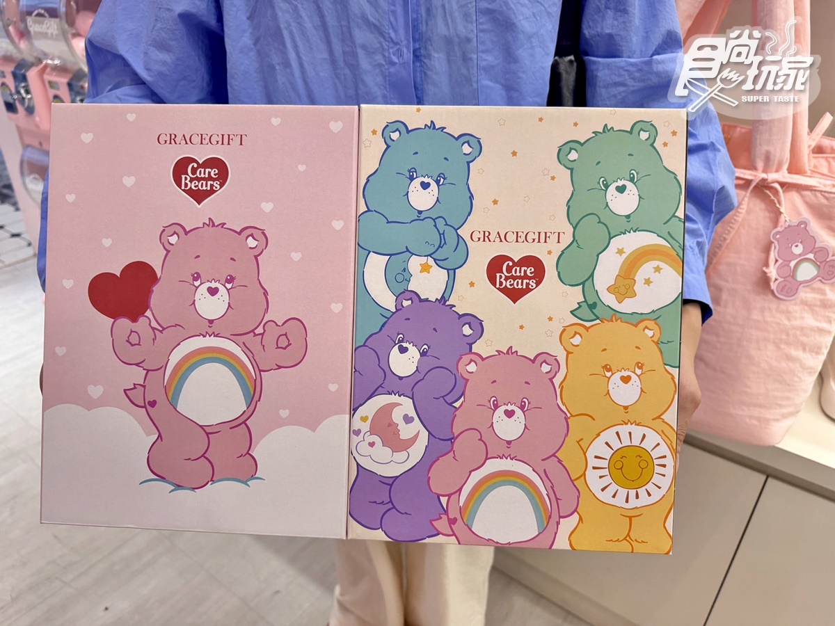 全台首間「彩虹熊粉紅小屋」在西門！Care Bears專賣店：巨大盒裝、送襪子盲盒