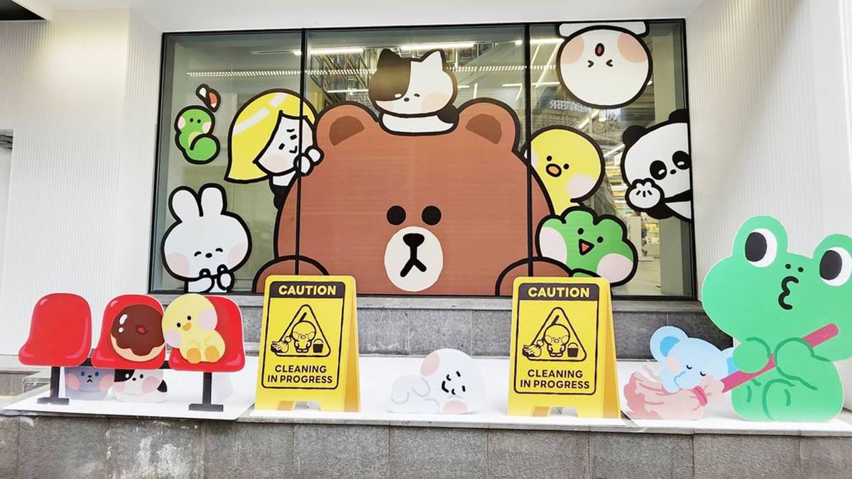 「Line Friends Square」熟悉的角色超好拍。（圖片來源：Wenwen小姐和寶貝們）