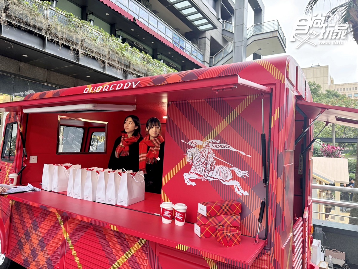 最強「焦糖起司蛋糕」快閃信義！「承繼ｘBurberry」最美聖誕餐車，免費送熱飲