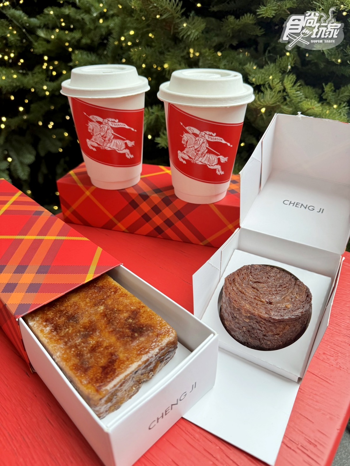 最強「焦糖起司蛋糕」快閃信義！「承繼ｘBurberry」最美聖誕餐車，免費送熱飲