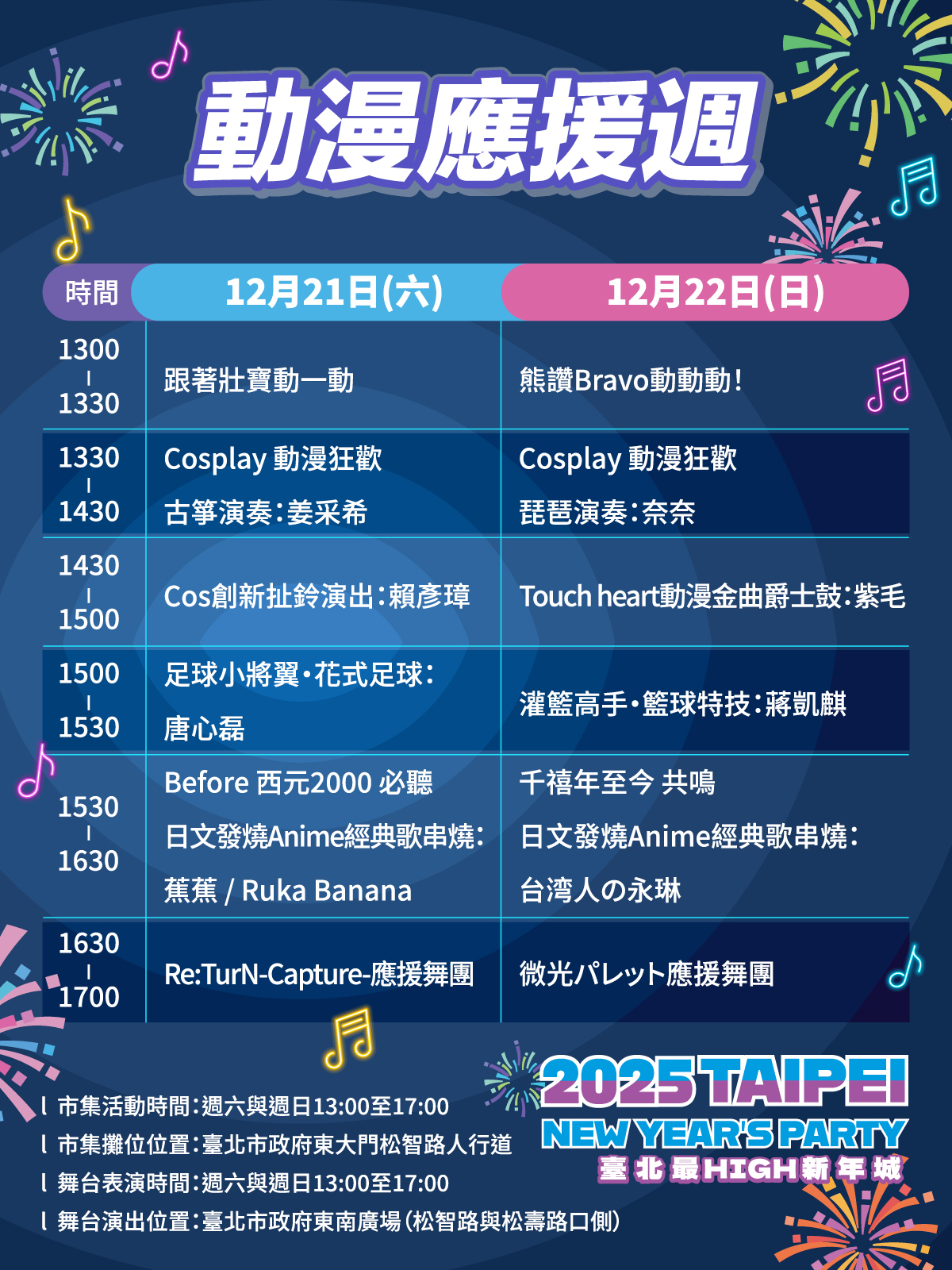 「2025臺北最High新年城」完整卡司一次看!搖滾區門票「這樣做」免費拿(中獎公布) 「2025臺北最High新年城」完整卡司一次看!搖滾區門票「這樣做」免費拿(中獎公布)