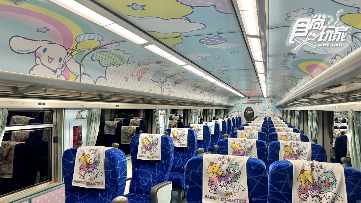 史上最萌「三麗鷗環島列車」登場！夢幻車廂打卡拍爆，免費唱KTV、飲料暢飲