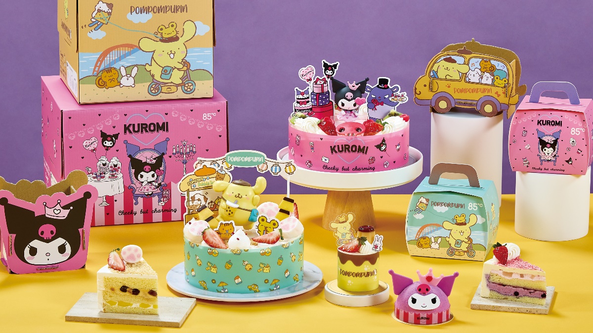 85度C推「酷洛米＋布丁狗蛋糕」！78元起開吃，午後の紅茶ｘ米飛兔滿額送