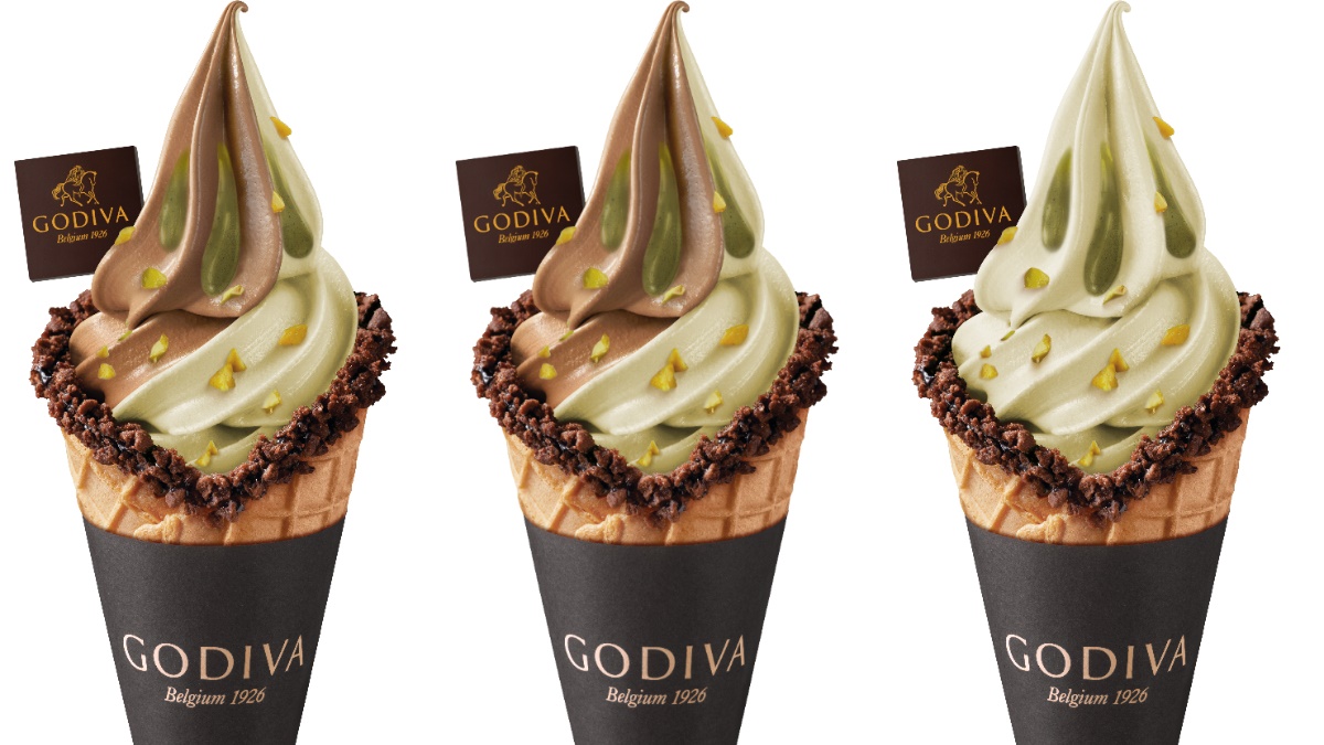 GODIVA「開心果巧克力霜淇淋」來了！奶昔、雪糕都有，再吃酷聖石「烏龍茶冰淇淋」