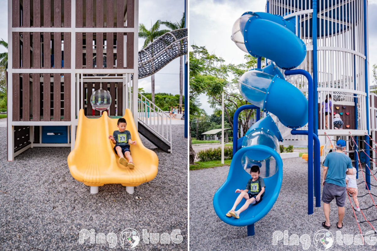 免費親子景點＋１！屏東「乳牛主題遊戲場」，必玩乳牛雙塔滑梯、盪鞦韆