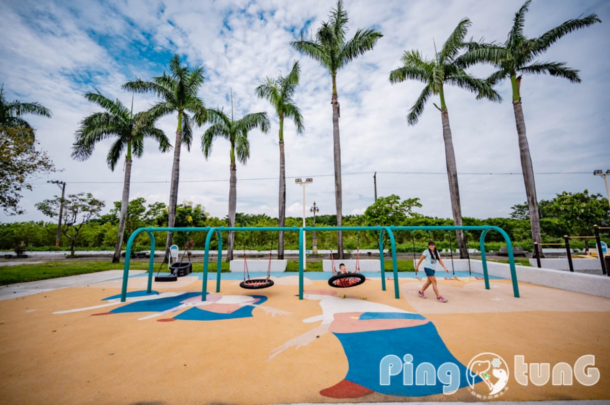 免費親子景點＋１！屏東「乳牛主題遊戲場」，必玩乳牛雙塔滑梯、盪鞦韆