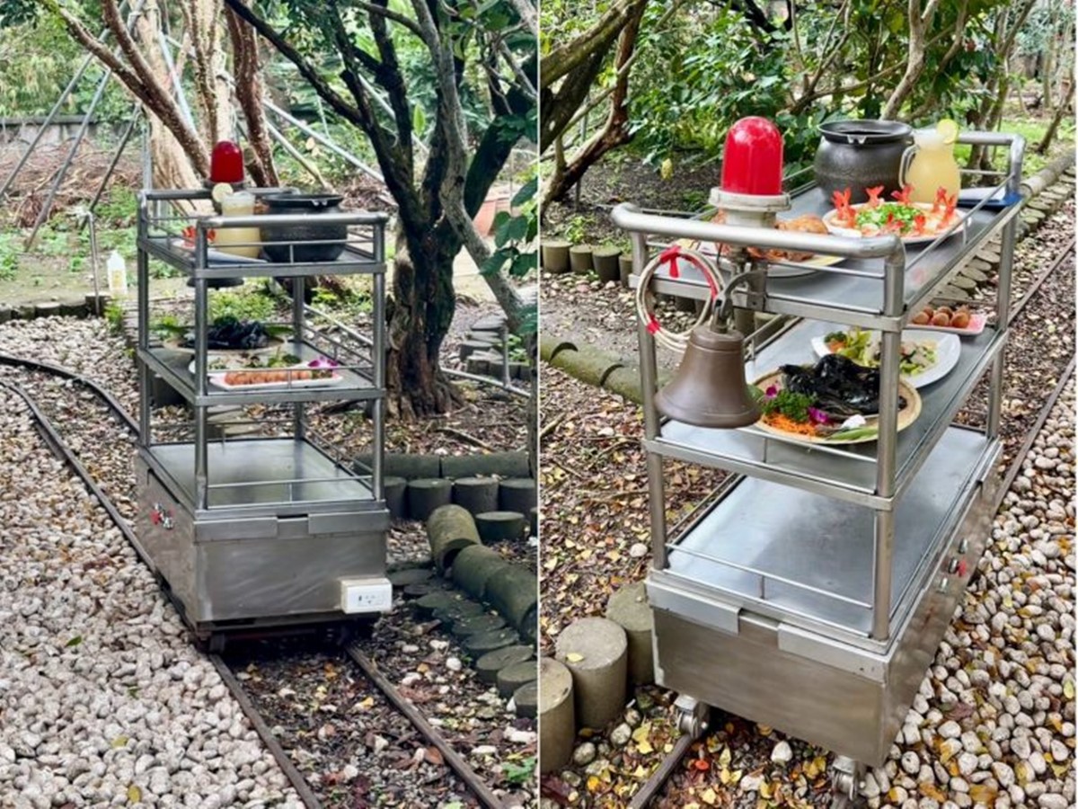 飄香高雄30年！IG爆紅「軌道送餐」土雞城，近30道雞肉料理任選、必點黃金烤雞